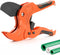AIRAJ PVC Pipe Cutter to Cutting 1-3/4'' (42mm) PEX,PVC,PPR Plastic Pipes,Ratcheting PVC Pipe Cutter with SK5 Steel Blade & Ergonomic Handle,Plastic PVC Cutter Suitable for Home Working and Plumber