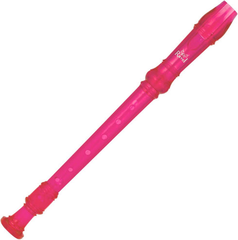 Ravel EM570PK Transparent Recorder with Cleaning Rod and Bag, Pink