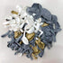 155Packs DIY Grey Balloons Garland Arch Kit-White-Chrome Metallic Gold Balloons for Wedding Birthday Party Baby Shower Decoration