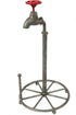 Lily's Home Vintage Rustic Kitchen Paper Towel Roll Holder, Country Design Crafted from an Old Spigot, Holds Standard Size Rolls, Green Patina