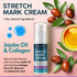 Stretch Mark Cream - Prevention & Remover of StretchMarks - Maternity & Pregnancy Skin Care - Collagen, Jojoba & Olive Oil, Allantoin - Belly Lotion for Pregnant Women - Hydrates,Smoothes,Renews 4 oz