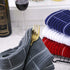 Anyi Kitchen Dish Towels Heavy Duty Absorbent Dish Cloths with Hanging Loop 100% Cotton Tea Bar Towels (16x26, Set of 3, Grey)