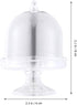 BESTONZON 12pcs Mini Candy Box Plastic Mini Cake Stand Chocolate Cupcake Candy Display Plate with Lid Birthday For Wedding Party Supplies, 3.15x2.16x2.16in (Tranparent)