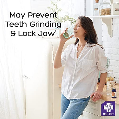 MD.Life Lock Jaw Assistance - Ongoing TMJ Pain Relief - Help Provide Lock Jaw Pain Assistance TMJ Pain Relief Double Strength Formula - 60 Vegan Capsules Designed for Jaw Pain Relief