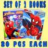 Spider-man Coloring & Activity Book Set 2 Books