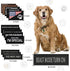 14 PCS Service Dog Patches Reflective Service Dog Vest Patches with Velcro Tactical Hook Loop Harness Patch Set for in Training Dog,Large Dog