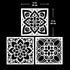 Floor Stencil,Wall Stencil,Lotus Tile Stencil,Floor Stencils for Painting Floors 12x12,Reusable Wall Stencil for Painting Large Pattern Set of 3