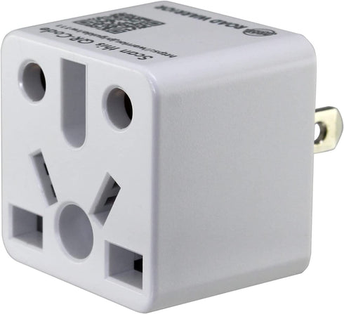 ROAD WARRIOR US Plug Adapter - Europe/UK/China/Australia/India to American Outlet, Does Not Convert Voltage RW111WH