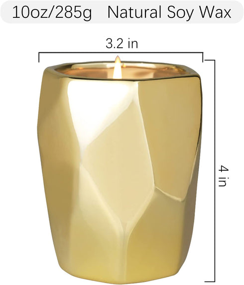 LA JOLIE MUSE Moroccan Amber & Patchouli Scented Candle for Men Women, Candles for Home Scented, Stress Relief Relaxing Candle Gifts, Natural Soy Candle, 80 Hours Long Burning, 10 Oz