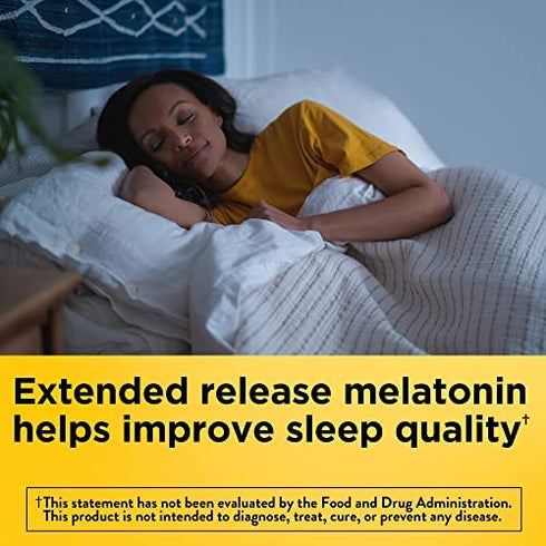 Nature Made Melatonin 4 mg Extended Release Tablets, Dietary Supplement for Restful Sleep, 90 Count, 90 Day Supply