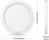 Youtob LED Ceiling Light Flush Mount with Adjustable 3 Colors, 15W 1500lm Round Lighting Fixture for Kitchens, Closets, Hallways, Stairwells, Bedrooms(3000k/4000k/5000k Available) (White)