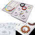 2 Pieces Beading Boards Bead Design Trays Necklace Bracelet Beading Jewelry Design Mats for DIY Jewelry Making