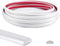 Art3d 10 Ft Peel and Stick Trim for Backsplash Tile Edge, Self-Adhesive Liner for Corner Decor in White