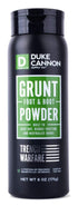 Duke Cannon Grunt Powder Boot/Foot Powder 6 oz. 1 pk
