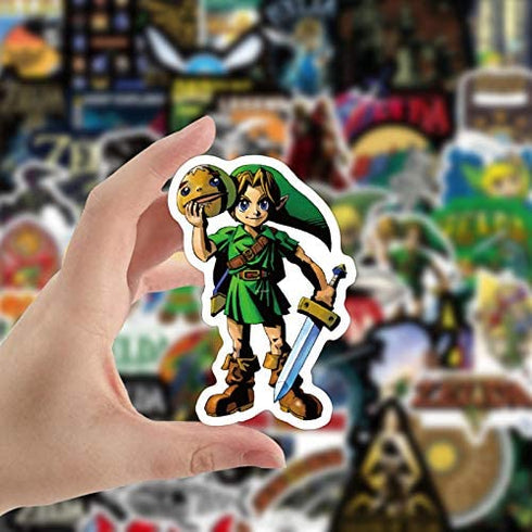 50pcs Zelda Vinyls Stickers Laptop Sticker Waterproof Stickers Luggage Skateboard Water Bottle Stickers Decal Bicycle Bumper Snowboard Decorate Gift for Kid