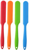 4pcs Silicone Spatula Set Heat Resistant Cake Cream Butter Spatulas Mixing Batter Scraper Non-Stick Flexible Baking Cooking Tool 4 Colors (multicolor)