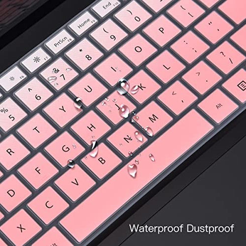 Keyboard Cover for 2022 Microsoft Surface Laptop 5 13.5" & 15", Surface Laptop 4 13.5" & 15", Surface Laptop 3 13.5" & 15" / Surface Book 3 13.5 and 15 inch, Surface Laptop Accessories, Ombre Pink