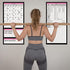 Dry Erase Workout Calendar Planner - Pink Workout Planner for Women with a Fitness Calendar, Exercises, Goals, Fitness Planner Notes Section and More. Workout Whiteboard