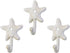 TOPBATHY 3pcs Wall Hooks Sea Star Shape Wall Mounted Decorative Hooks Coat Clothes Hooks Key Hat Hooks Towel Robe Hooks Wall Hangers Nautical Beach Coastal Wall Decorations Ornaments