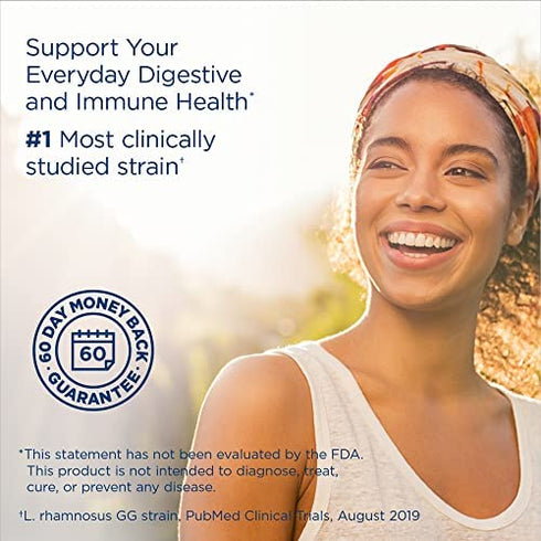 Renew Life Adult Probiotics, 15 Billion CFU Guaranteed, Everyday Probiotic Supplement for Digestive & Immune Health, Shelf Stable, Gluten Dairy & Soy Free, 30 Capsules