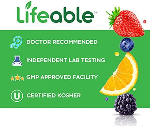 VitaWorks Sugar Free Prebiotics Fiber for Adults - 4g - Great Tasting Natural Flavored Gummy Supplement - Keto Friendly - Gluten Free, Vegetarian, GMO Free - for Gut and Digestive Health - 90 Gummies