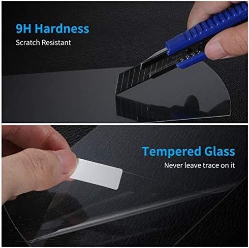 Moonlinks Tempered Glass Screen Protector Foil Compatible with Honda Civic 2019-2021 Touring Type R(5 Button Version),High Definition 9H Hardness Center Touchscreen Navigation Protective Film,7 inch