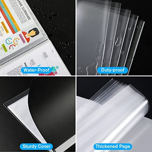 KTRIO Binder with Plastic Sleeves, 40 Pockets Presentation Book with Sheet Protectors, Display 80 Pages of 8.5x11 inch Paper, Portfolio Binder Folder with Clear Sleeves, 1 Pack