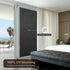 Reusable Blackout Window Film Tint Room Darken Silk Privacy Static Cling Glass Vinyl Insulation Door Cover 100% Light Blocking No Glue for Day Sleep,Baby Nap Security 17.5 Inch x 6.5 Feet