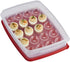 Rubbermaid Specialty Egg Keeper Food Storage Container , Red