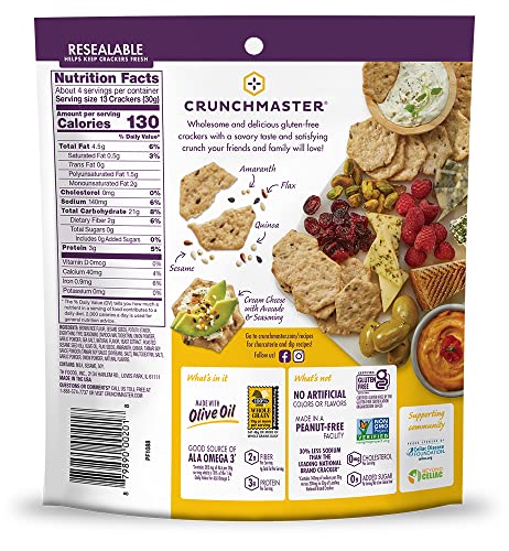 Crunchmaster Multi-Seed Crackers, Ultimate Everything, 4 Ounce