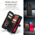HAII Case for Moto G Stylus 5G 2021, Flip Leather Wallet Case with 10 Card Slot Holder Zipper Pocket Kickstand Magnetic Closure Shockproof Flip Folio Cover for Moto G Stylus 5G 2021 (Black)