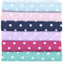 MI ZONE - MZ20-419 100% Cotton Percale Ultra Soft Sheet Set, Full, Purple Polka Dot