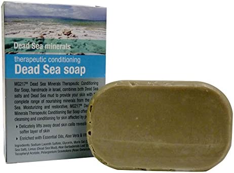 MG217 Psoriasis Dead Sea Bar Soap - with Aloe and Vitamin E, 3.2 Ounce