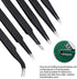 6PCS Precision Tweezers Set, Upgraded Anti-Static Stainless Steel Curved of Tweezers, for Electronics, Laboratory Work, Jewelry-Making, Craft, Soldering, etc, by kaverme.