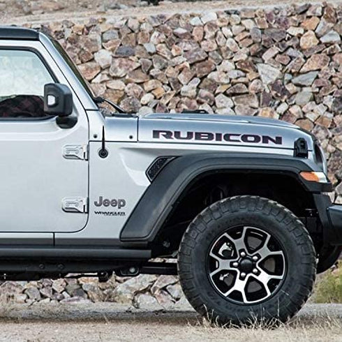 ONE250 Bullet Style Antenna, Compatible with Jeep Wrangler All Models (2007-2022) - Will fit Any Jeep Wrangler JK JKU JL JLU Rubicon Sahara Renegade Gladiator (2007-2022) and More (Black)