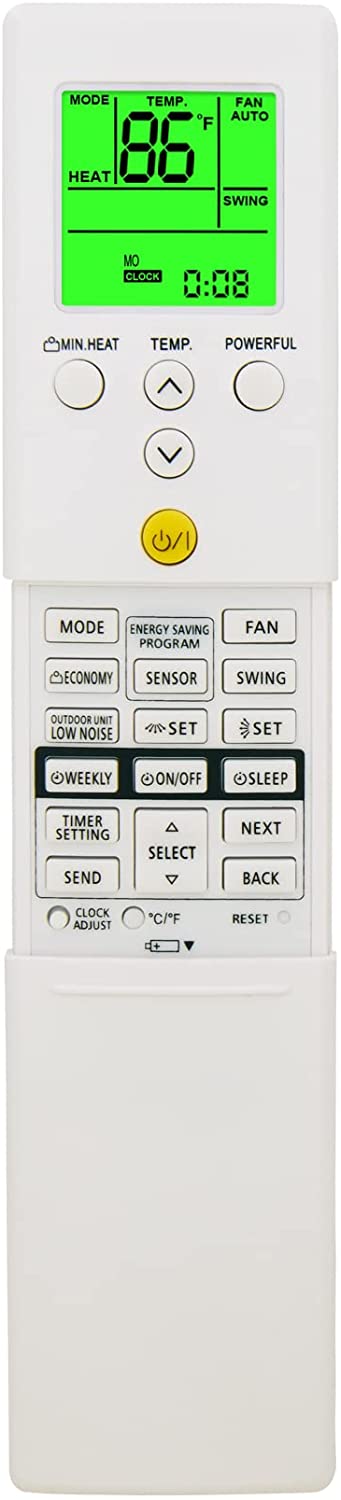 Compatible with Fujitsu Air Conditioner Remote Control AR-RED1U AR-REF1U AR-REM1U AR-REY1U AR-REA1E AR-REA2E AR-REB1E AR-REB2E AR-REF1E AR-REF2E AR-REF3E AR-REF4E AR-REJ1E AR-REM1E AR-REM2E