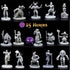 Wildspire Heroes, Animals & Troll for DND Miniatures 28mm Bulk Dungeons and Dragons Miniatures I D&D Miniatures DND Minis Fantasy Miniatures & D&D Figures Starter Set DND Accessories DND Gifts