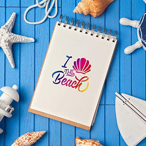 20 Pieces Mermaid Sea Ocean Creatures Stencils Sea Painting Templates Reusable Sea Animal Painting Stencils for DIY Crafts Scrabooking Painting on Wood (13 x 13 cm/ 5.1 x 5.1 Inch)