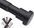BRIOFOX Tension Curtain Rod 27-43 Inches, Rust-Resistance Shower Curtain Rod for Windows or Doorways, Matte Black