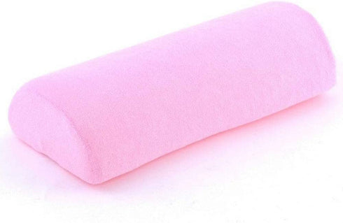 SKYZONAL Memory Foam Bolster Pillow for Neck Back Lumbar Spine Knee Pain Relief Pillow Support Half-Moon?Pink?