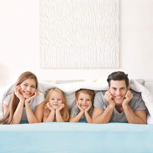 BROLEX King Fitted Sheet,1 Single Fitted Sheet Only,Ultra Soft Stretchy Jersey Knit,Wrinkle Free & Stay in Place,Fit Mattress Deep from 8" Up to 14",Baby Blue