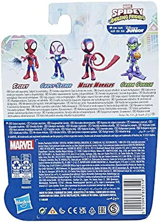 Spidey and His Amazing Friends Marvel Miles Morales Hero Figure, 4-Inch Scale Action Figure, Includes 1 Accessory, for Kids Ages 3 and Up