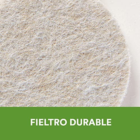 Scotch SP808-NA Felt Furniture Pads, Round 3", Beige, 4 Count