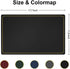 Black Faux Leather Placemats Set of 4, Waterproof Wipeable Washable Indoor Placemats for Dining Table Home Kitchen Dinner, Elegant Rectangle Placemats, Easy Clean Table Mats Set of 4 by WEHVKEI