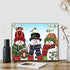 Kimily DIY Paint by Numbers for Adults Kids Christmas Paint by Numbers DIY Painting Snowman Christmas Acrylic Paint by Numbers Painting Kit Home Wall Living Room Bedroom Decoration Christmas Snowman
