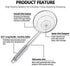 TEMCHY Spider Strainer Wire Skimmer Ladle Stainless Steel Mesh Spider Food Dumpling Noodle Frying Asian Strainer, 5-Inch Strainer Basket
