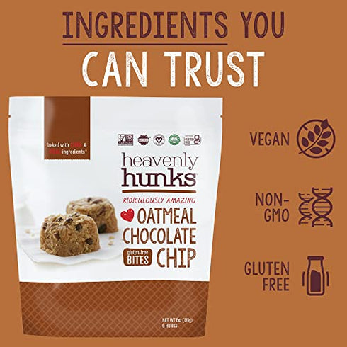 Heavenly Hunks Oatmeal Chocolate Chip, 6 oz bag - 1 Pack