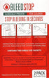 Bleedstop Stop Bleeding in Seconds Emergency First Aid for Home Kids and Family (2) 20g Powder Packets (1)