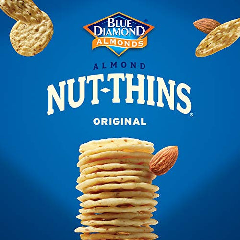 Blue Diamond Almonds, Original Almond Nut Thins Crackers, 4.25oz