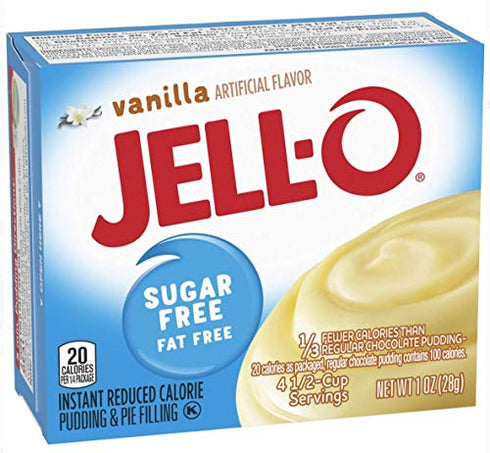 Jell-O Vanilla Sugar-free Instant Pudding & Pie Filling (3-pack)